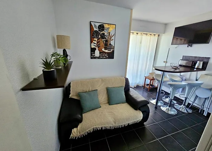 Vue Azur - Terrasse Parking Direct Access דירה